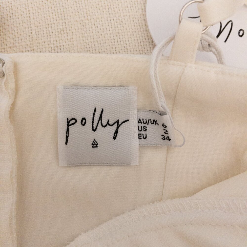 Polly White Bustier Mini Dress – Size 2 | Fit & Flare | NWT - Picture 3 of 5